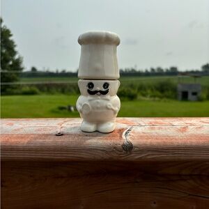 Vintage ! Ensemble de salière et poivrière Bonhomme cuisinier ! (A)